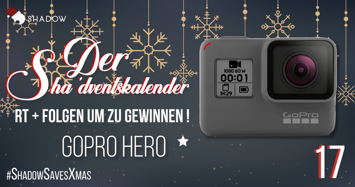 Shadow Deutschland (@shadowde) on Twitter photo Für nen freshen #VLOG, jede Menge Action und nen 🏝️Urlaub #Influencer-style 🤳
Gewinne eine 🎥 GoPro Hero
Um teilzunehmen:
✅ <a href="/ShadowDE/">Shadow Deutschland</a> folgen
✅ RT
Viel Glück an alle Teilnehmer🍀
Der Gewinner wird morgen bekanntgegeben.
#ShadowSavesXmas #TeamShadow shadow.tech Für nen freshen #VLOG, jede Menge Action und nen 🏝️Urlaub #Influencer-style 🤳
Gewinne eine 🎥 GoPro Hero
Um teilzunehmen:
✅ <a href="/ShadowDE/">Shadow Deutschland</a> folgen
✅ RT
Viel Glück an alle Teilnehmer🍀
Der Gewinner wird morgen bekanntgegeben.
#ShadowSavesXmas #TeamShadow shadow.tech