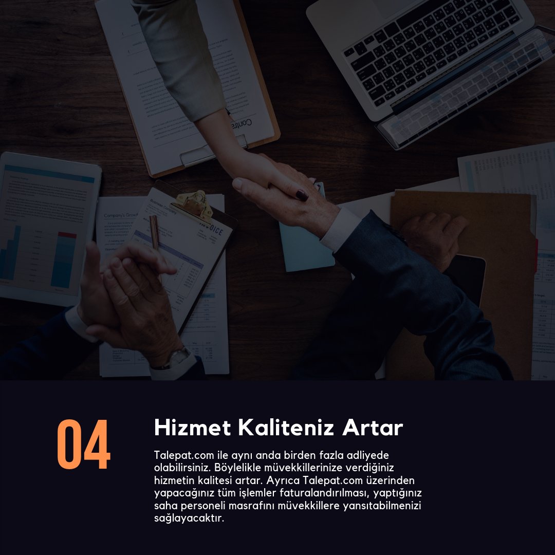 Talepat.com Kullanıcı Avukatlarına Neler Sağlıyor❓

4️⃣