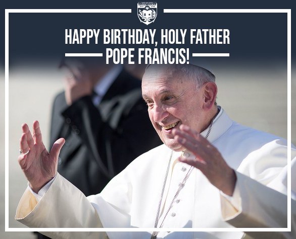 Happy 82nd birthday, Pope Francis! 
