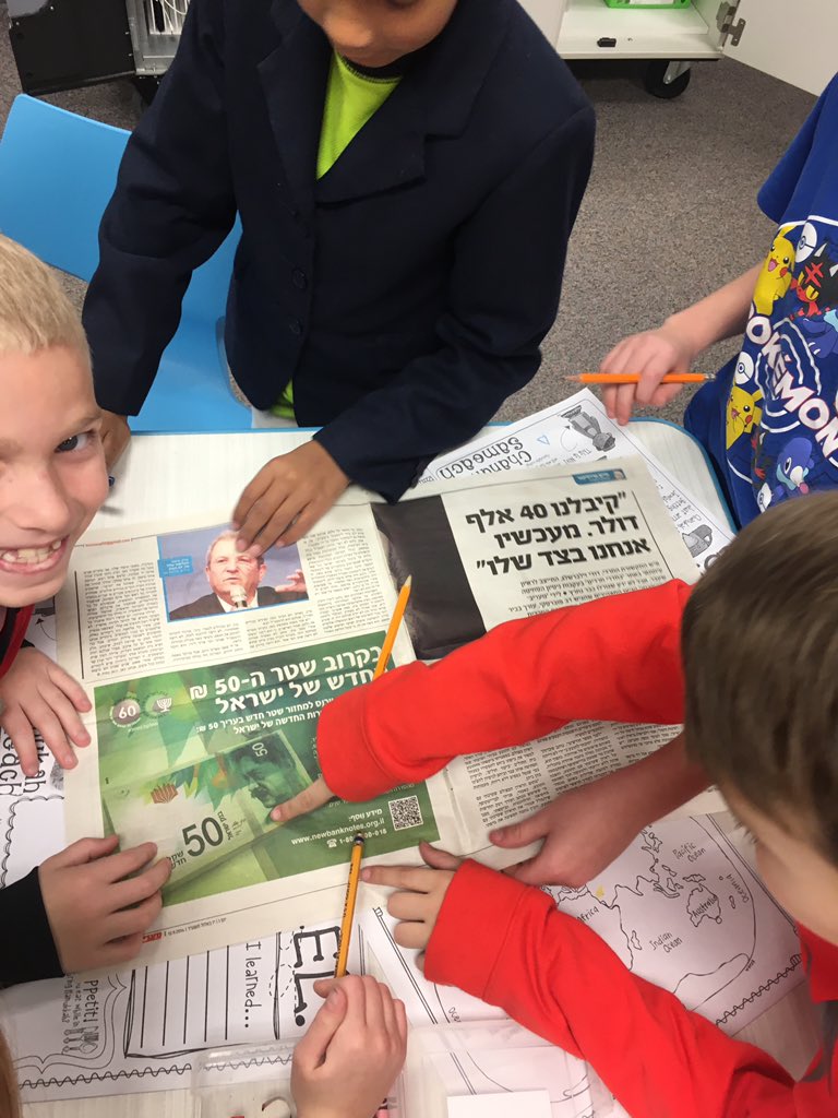 LambTeaches's tweet photo. Today we visited Israel to learn more about Hanukkah! Working on our Hebrew, too! #LVLions #holidaysaroundtheworld @MCCSC_EDU https://t.co/XUA9v1UHDv