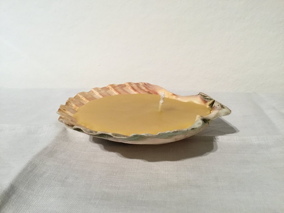 Tay_Studio's tweet photo. 100% beeswax in sea shell votive with a festive frankincense scent - Tay Studio’s candle collection is growing! #madeinscotland #candles #dundeebloggers https://t.co/gLuylJLfbJ
