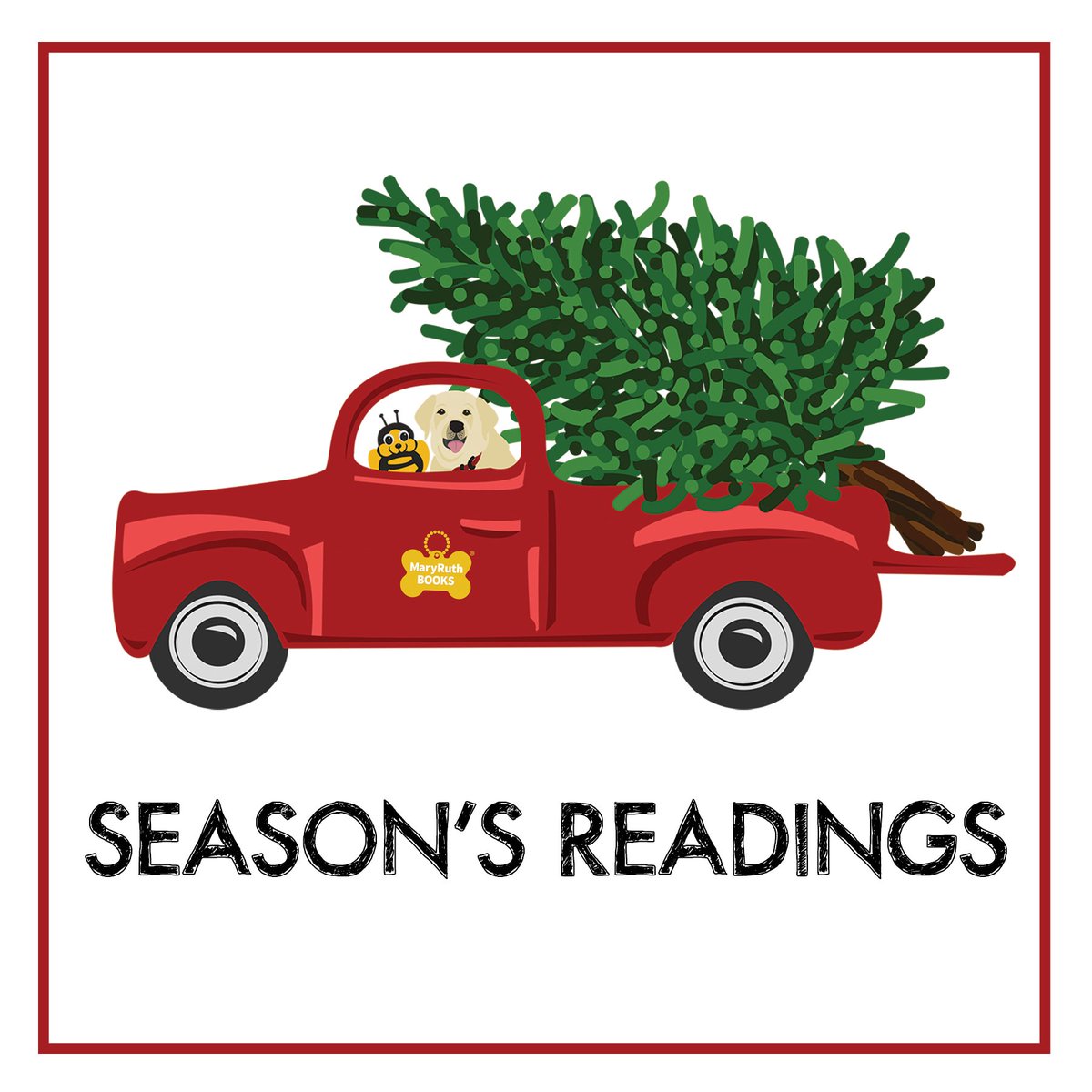 MaryRuthBooks's tweet photo. Season's Reading from all of us at MaryRuth Books!
What is your favorite MRB book?
#seasonsreadings #maryruthbooks #dannybooks https://t.co/ZR5hoRUrQb