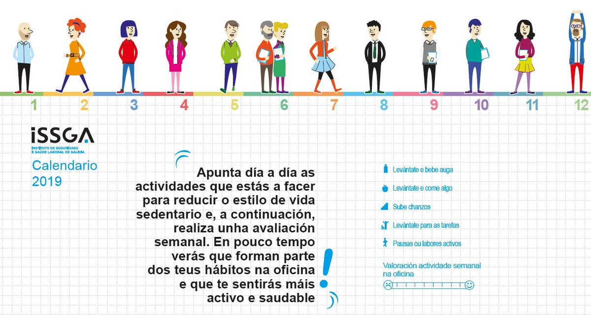 Presentamos a campaña 👉 "Móvete! e reduce o sedentarismo na oficina"

Incorpora no teu traballo diario estas 12 actividades, en pouco tempo verás que forman parte dos teus hábitos e que te sintes máis activo e saudable

xunta.gal/notas-de-prens…