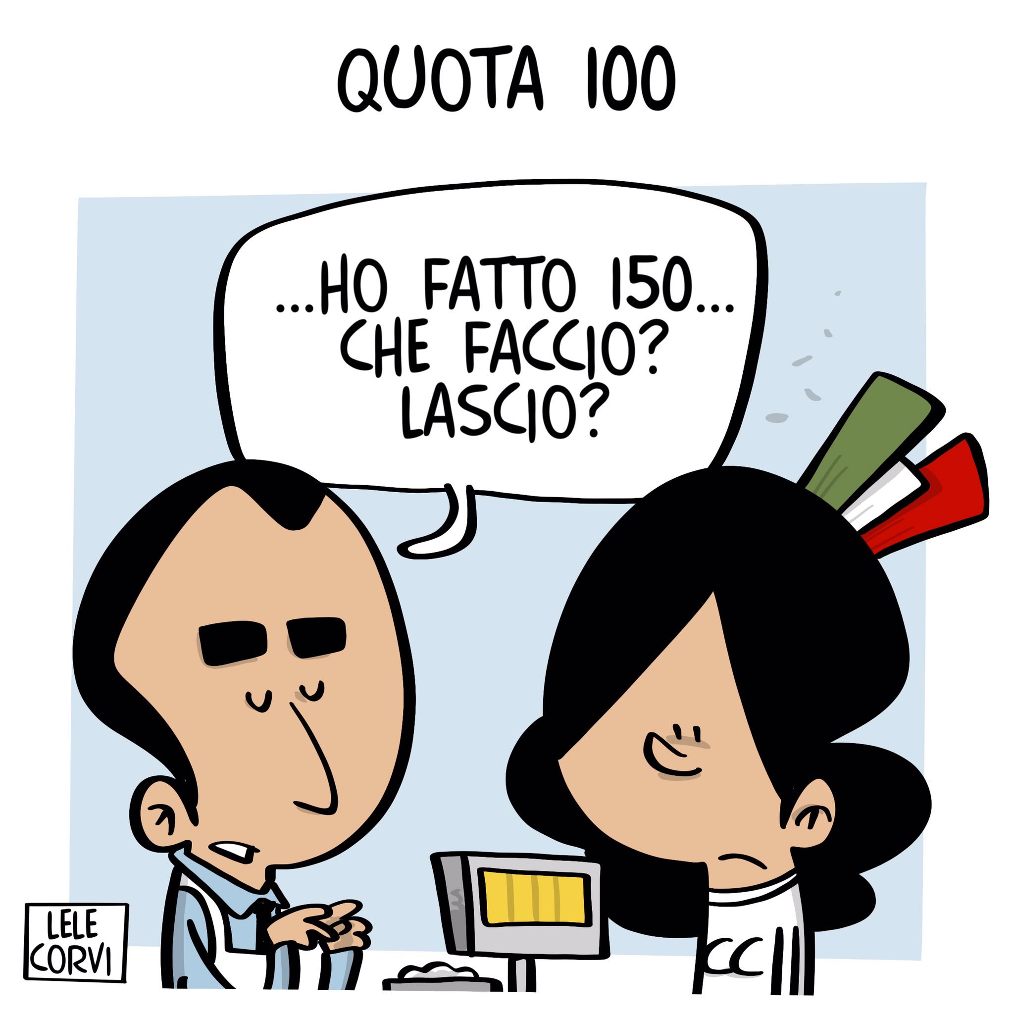 Lele Corvi On Twitter Salumeria Italia Su Eco Di Bergamo Promesse Quota100 Vignette Satira Procreate Procreateapp Ipadpro