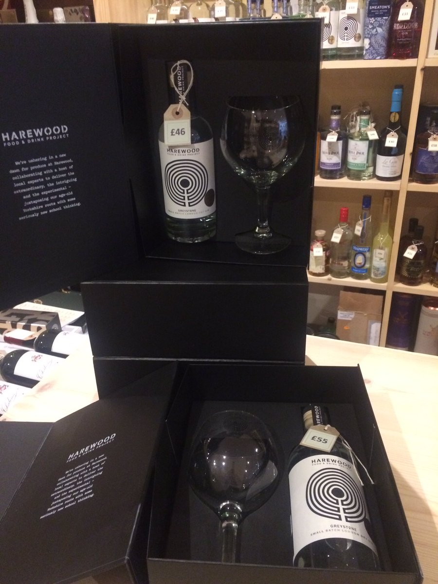 Couple of stunning Harewood Gin gift sets by @HarewoodFandDP 500ml and 700ml versions available.