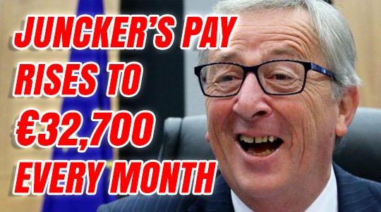 GloboGuido's tweet photo. Juncker's Christmas Pay Rise Gives Him €32,700 a Month https://t.co/nTuvuIg2qe https://t.co/L0lS9hSWqZ