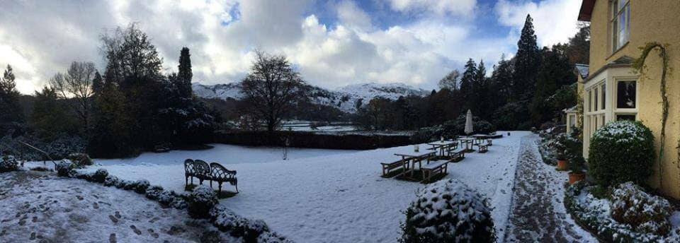 We're excited for scenes like this at Lancrigg again! ❄️✨ #Grasmere #LakeDistrict #Cumbria #Winter #Hotel #InteriorDesign #EatCumbria