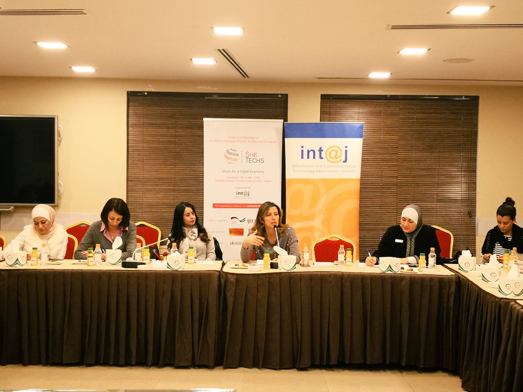 intajICTJO's tweet photo. Head of #SheTechs2018 committee Ms. Zeena Majali" the committee will focus on women #internship opportunities, #Access_to_Finance and assigning #SheTechs ambassadors in #Jordan governates"
@zeenamajali @giz_gmbh https://t.co/NDfhEt6sGX