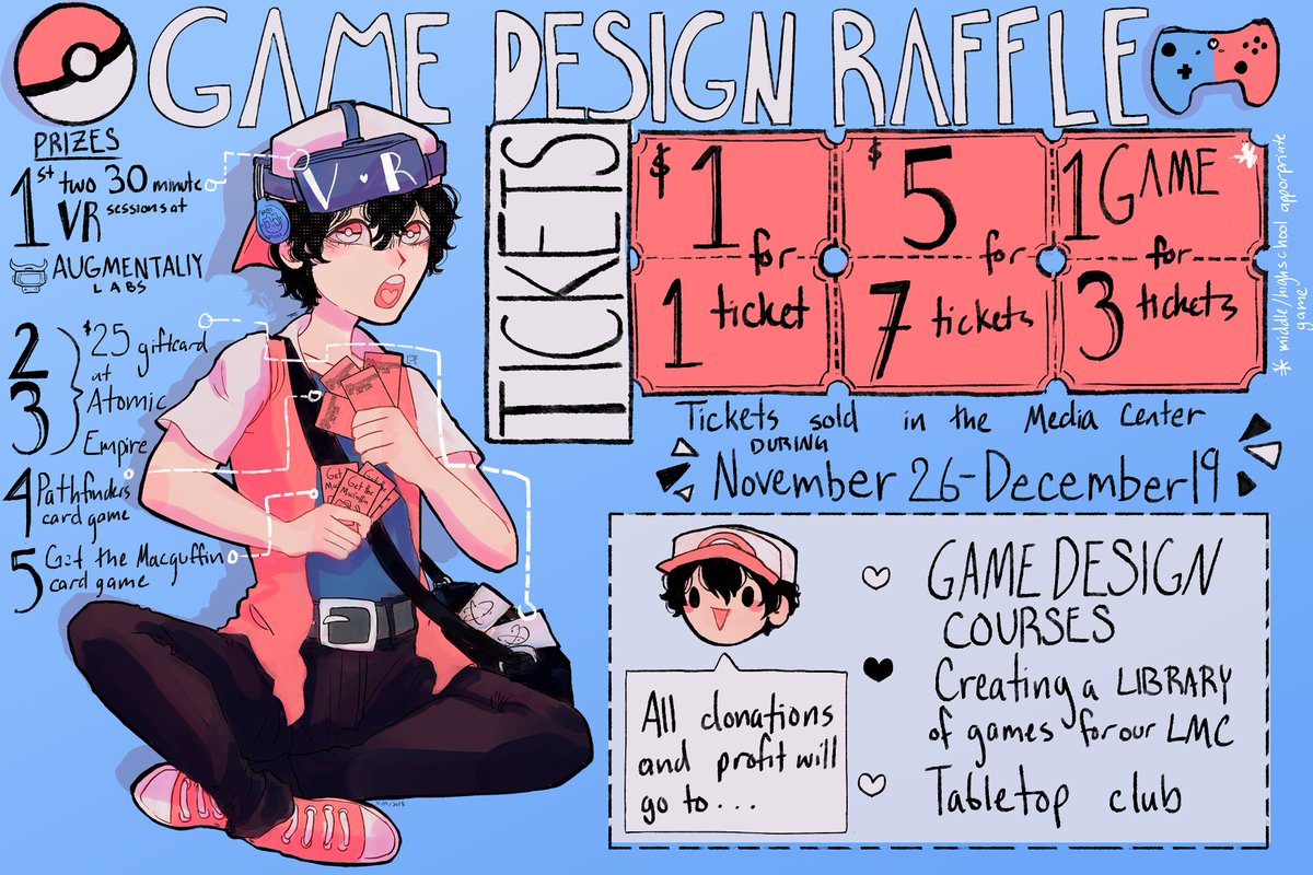 Only 2 days left to purchase raffle tickets from the @DSA_LMC for a chance to win gift cards to @augmentalitylab &amp; <a href="/Atomic_Empire/">Atomic Empire</a>! Winners will be announced on Friday at the winter assemblies! <a href="/DSA_DurhamNC/">DSA</a>  <a href="/rlbourgeois68/">Bob Bourgeois</a>