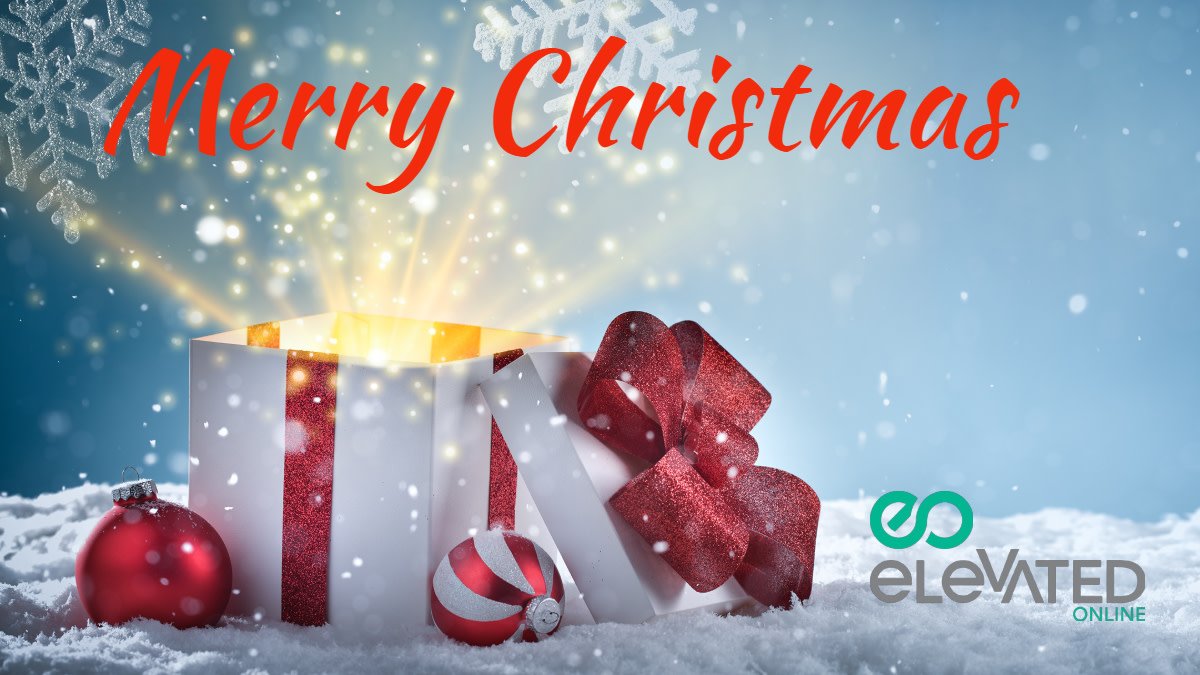 ElevatedOnline's tweet photo. Merry Christmas from everyone at Elevated, in this the last full week before the big day! Hope your preparations are all in full swing. And if you need any extra help getting your festive message out there, give us a shout! https://t.co/oBOq9Us6Cm