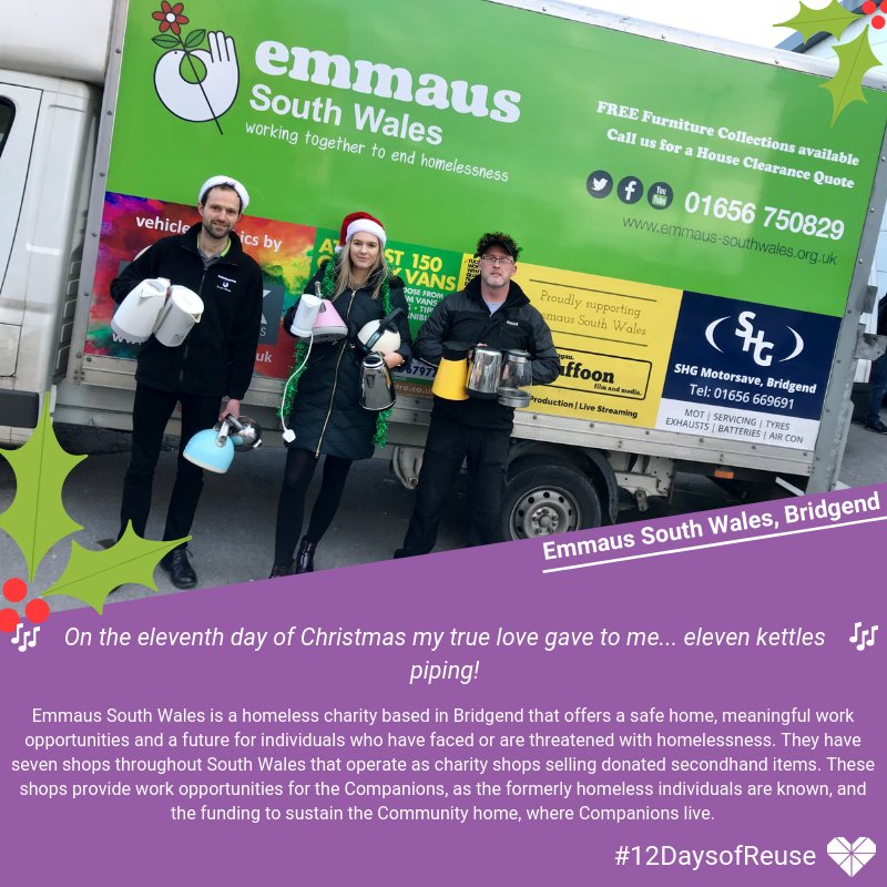 reuse_network's tweet photo. #12DaysofReuse
๐ต On the eleventh day of Christmas my true love gave to me... eleven kettles piping! ๐ต
Today we're celebrating the work of @EmmausSW
#reuse #charity #christmastime https://t.co/VCG3VRO5sR