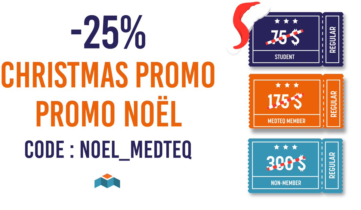 Profitez de tarifs réduits pour le #SommetMEDTEQ avec notre promotion de #Noel - RDV le 14 janvier 2019 ! // Take advantage of our reduced rate for the #MEDTEQSummit with our #Christmas promotion - Join us on January 14, 2019!
https://sommet.medteq.ca