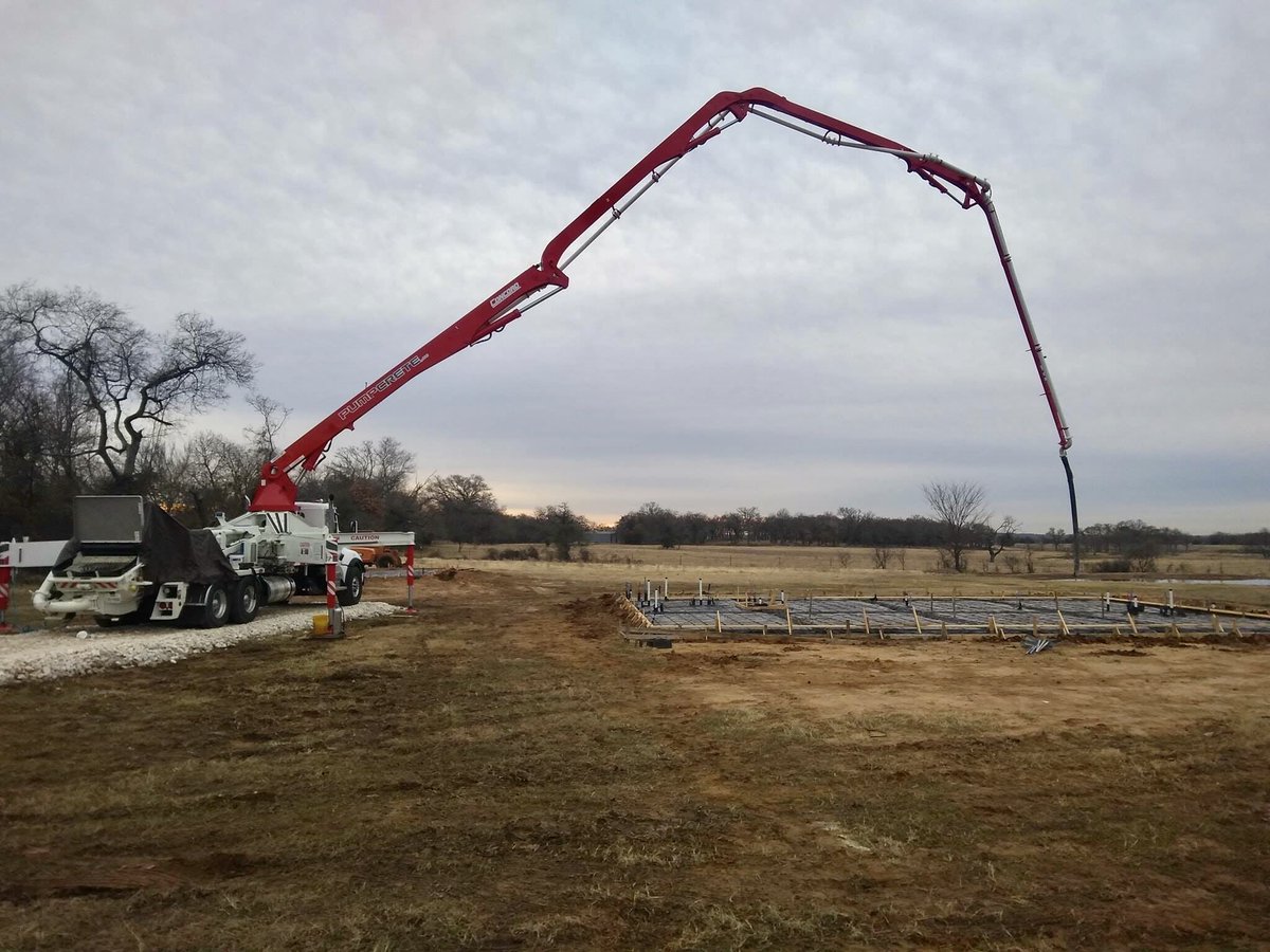 hrpservices's tweet photo. Here we go!  Pouring 2 slabs at our next site for a metal house and shop in Cleburne this morning. #HRPServices #HRPServicesTexas #thisishiwwedoit #metalhome #shop #metalconstruction https://t.co/jsUsHiIWi2