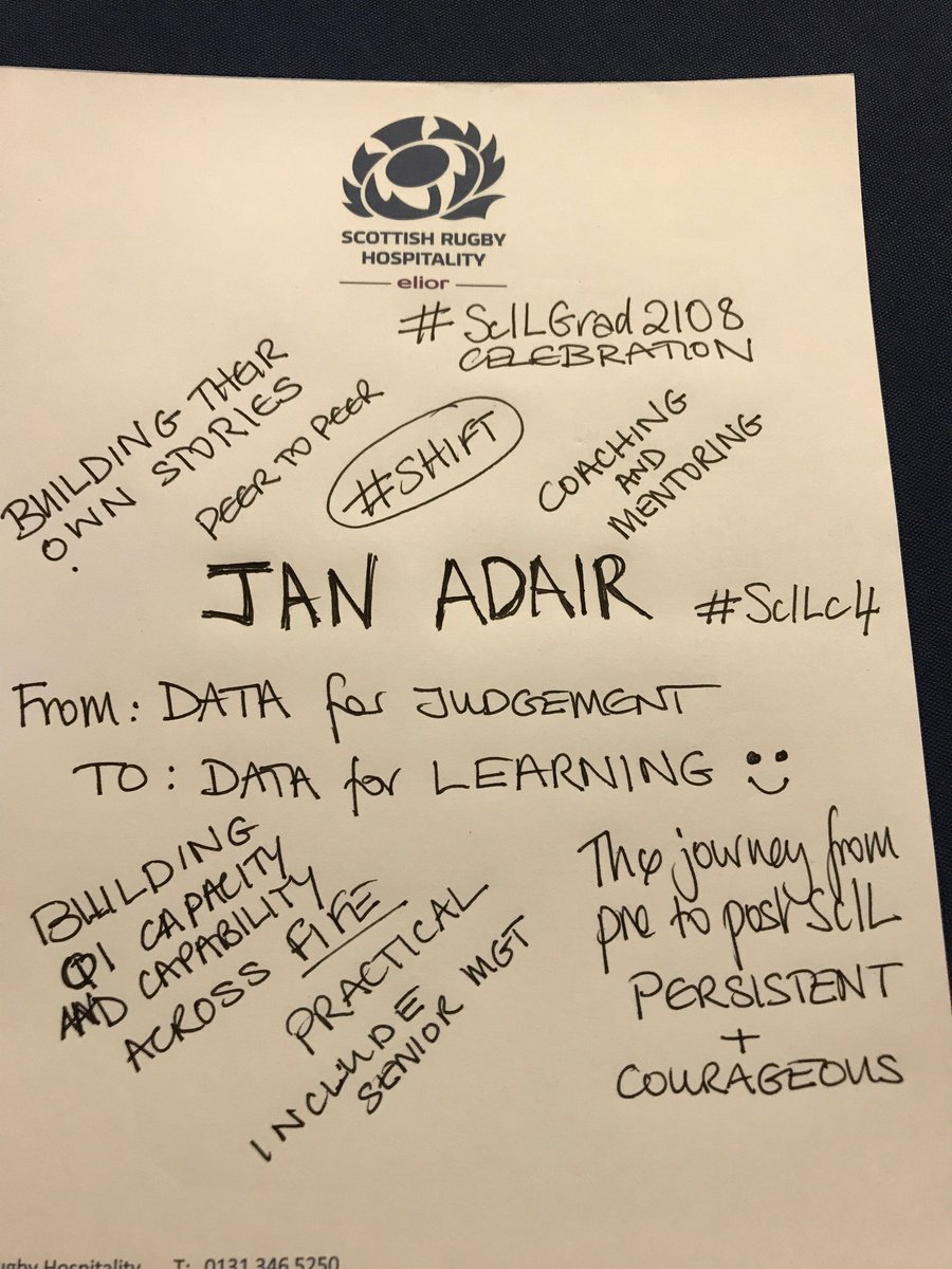 FionaMontgomer1's tweet photo. Great tales of life after ScIL from Jan Adair #ScILc4 #ScILGrad2018 @ScIL_NES https://t.co/eSZB4k4FjP
