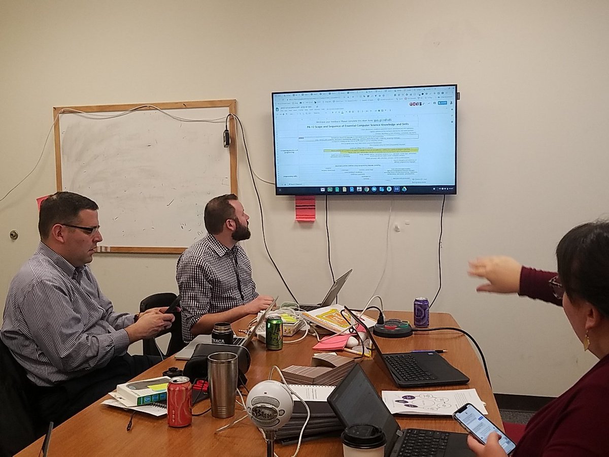 HeatherTechTST's tweet image. #CS4ALL #ICSDEdTech teamwork to develop a usable plan for moving practice forward.