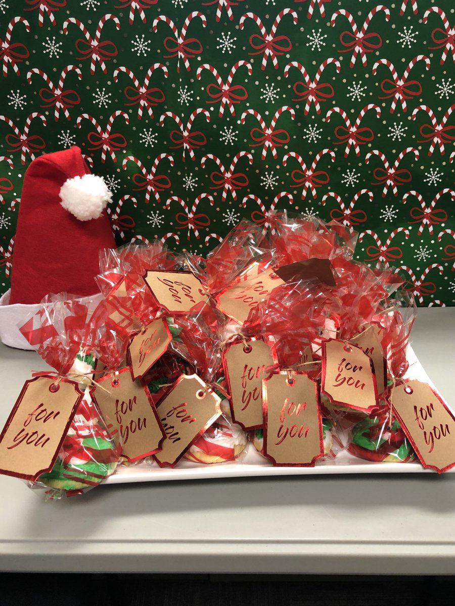 Starting off Christmas Spirit Week at the Oklahoma City office with a sweet delivery of Christmas cookies! #8daystillChristmas #ChristmasCookies