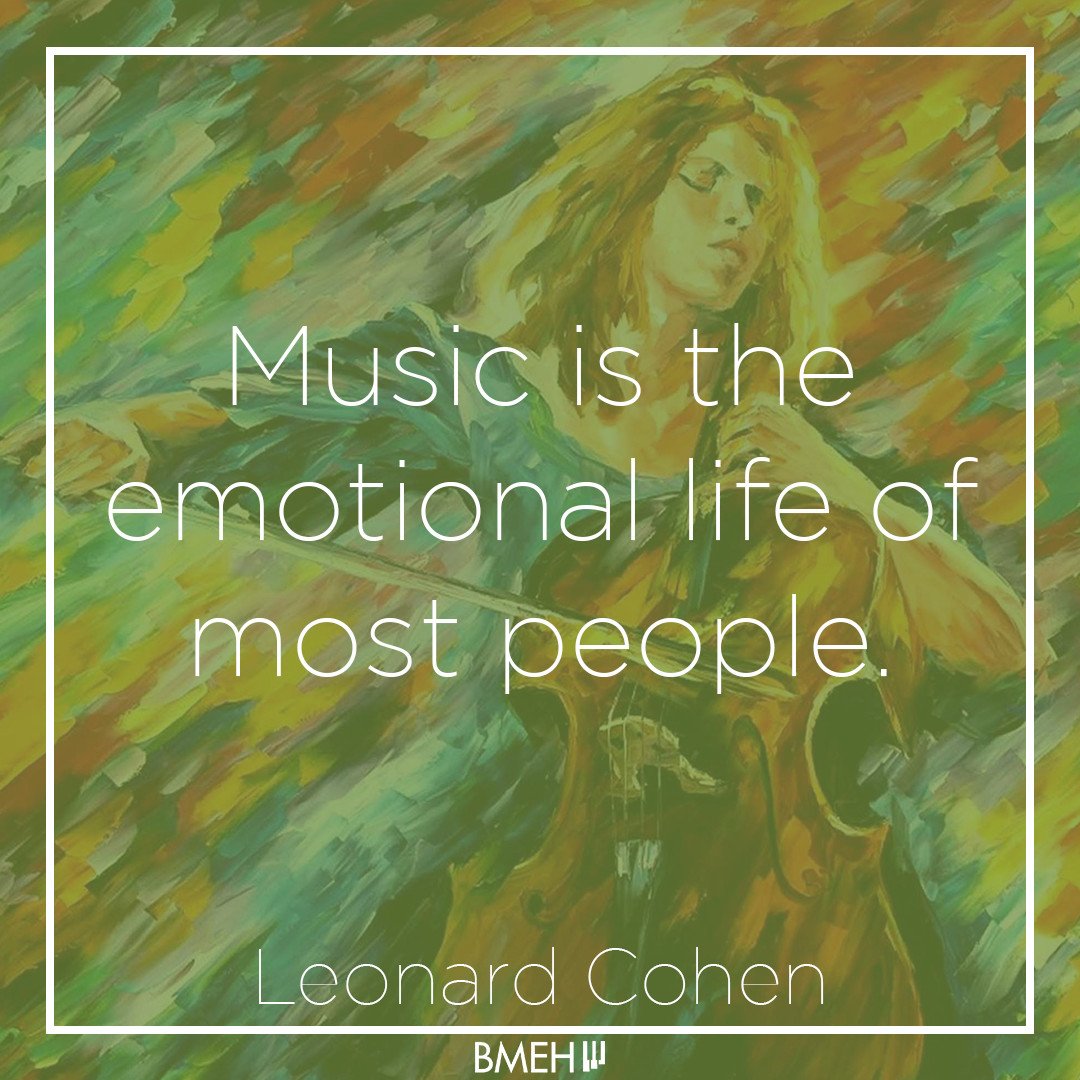 BucksMEH's tweet photo. Music is the emotional life of most people. #LeonardCohen
#Musicquotes #BMEH #supportingthecommunity #LocalMusicCentres https://t.co/dPFPHESRvV