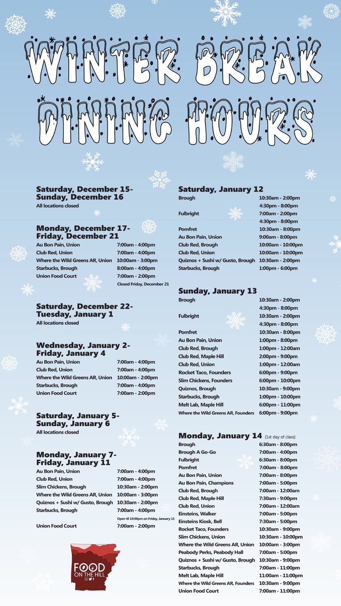 Come warm up with a cup of soup or warm sub over the break 😋