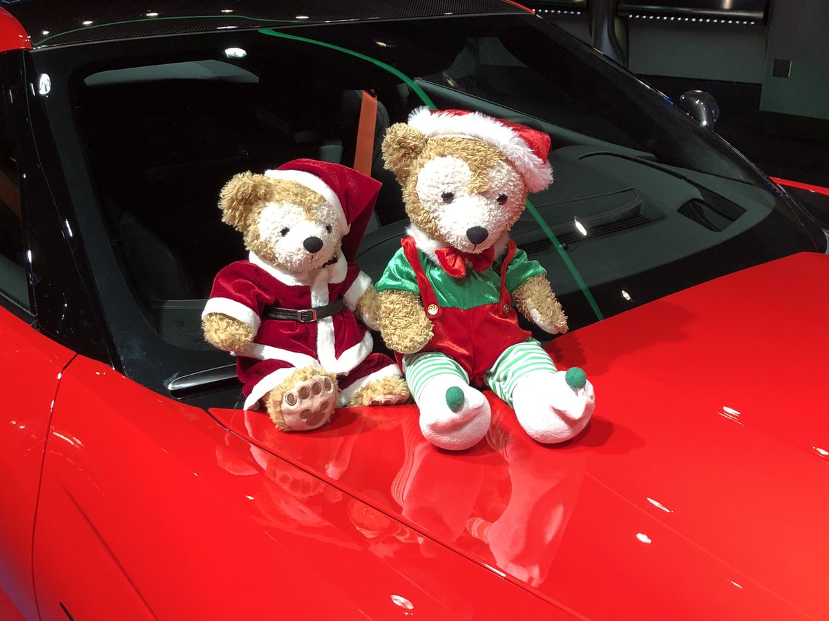 IamDuffyBear's tweet photo. @WDWToday #SantaBear & his #NumberOneElf like this sleigh 2! It’s been approved by Krista, the official #TestTrack #SantaSleigh Consultant Expert Extraordinaire! https://t.co/Yam2ACE2Ke
