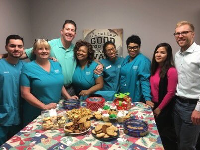 Happy Monday! We enjoyed some tasty cookies, cupcakes and treats with our team this weekend! We hope you had a great one too! Happy Holidays everyone from Family Orthodontics in Buford! 
#DrAdamWhite #HappyHolidays #HolidayFun #WorkFamily