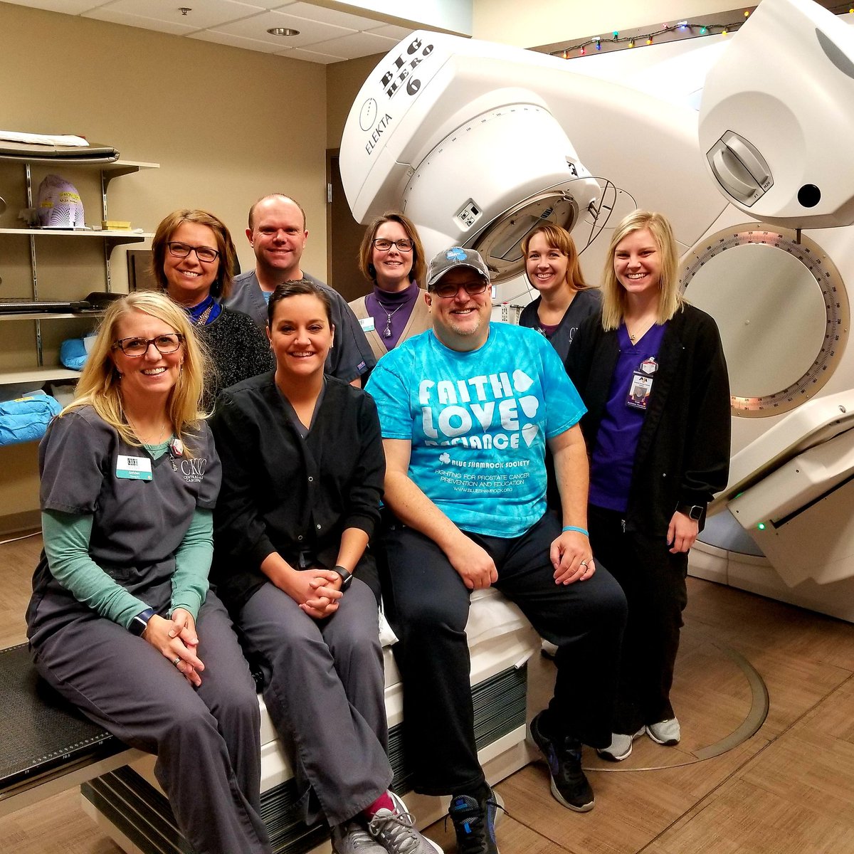 LifeofFitz's tweet photo. For the past eight weeks and one day, these incredible people β and one amazing machine we have named Big Hero 6 β at Central Kansas Cancer Center have ushered me through 39 radiation treatments. I am blessed to have them on my side. Farewell, Big Hero 6. https://t.co/ZDjgJPcuTH