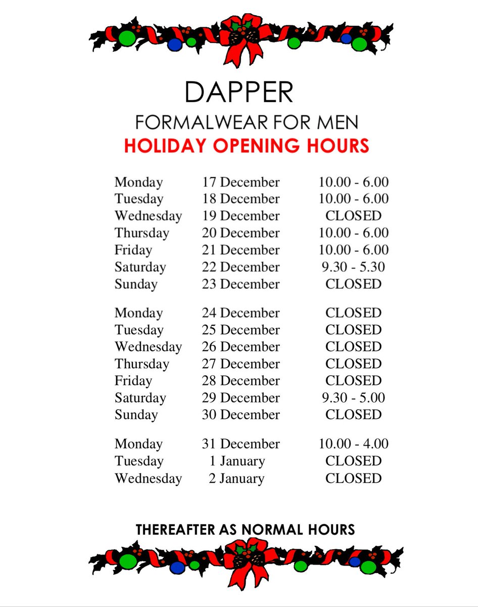 DAPPER Formalwear tweet media