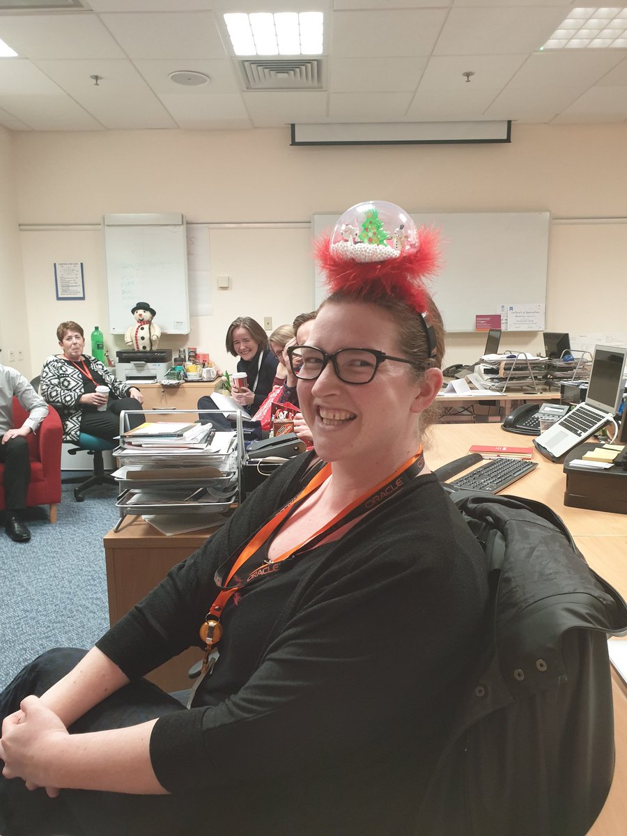 scotlandis's tweet photo. So #secretsanta got a bit silly...@nicolat_ePS and @SveaMiesch were both very good this year and got #somethingtowear #christmasrules https://t.co/rAIOCRbjkT