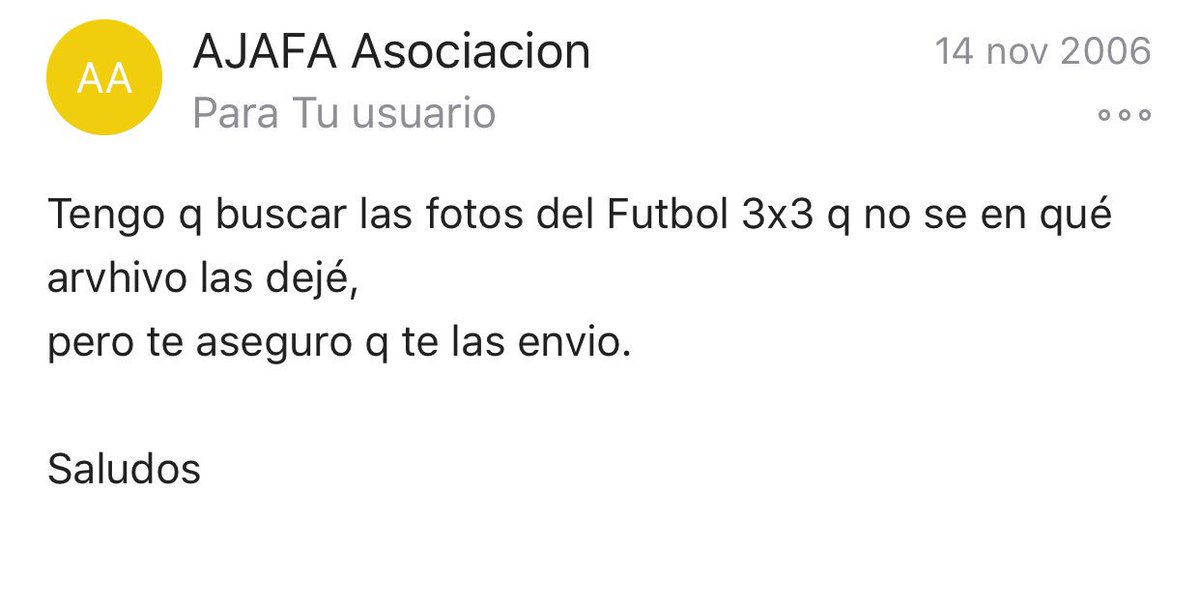 Farolo88's tweet photo. @AJAFA97    Si me podeis pasar las fotos del Torneo 3 vs 3 que se celebro hace 13 años, me asegurasteis que me las enviariais... 😅 https://t.co/lONpUfjxve