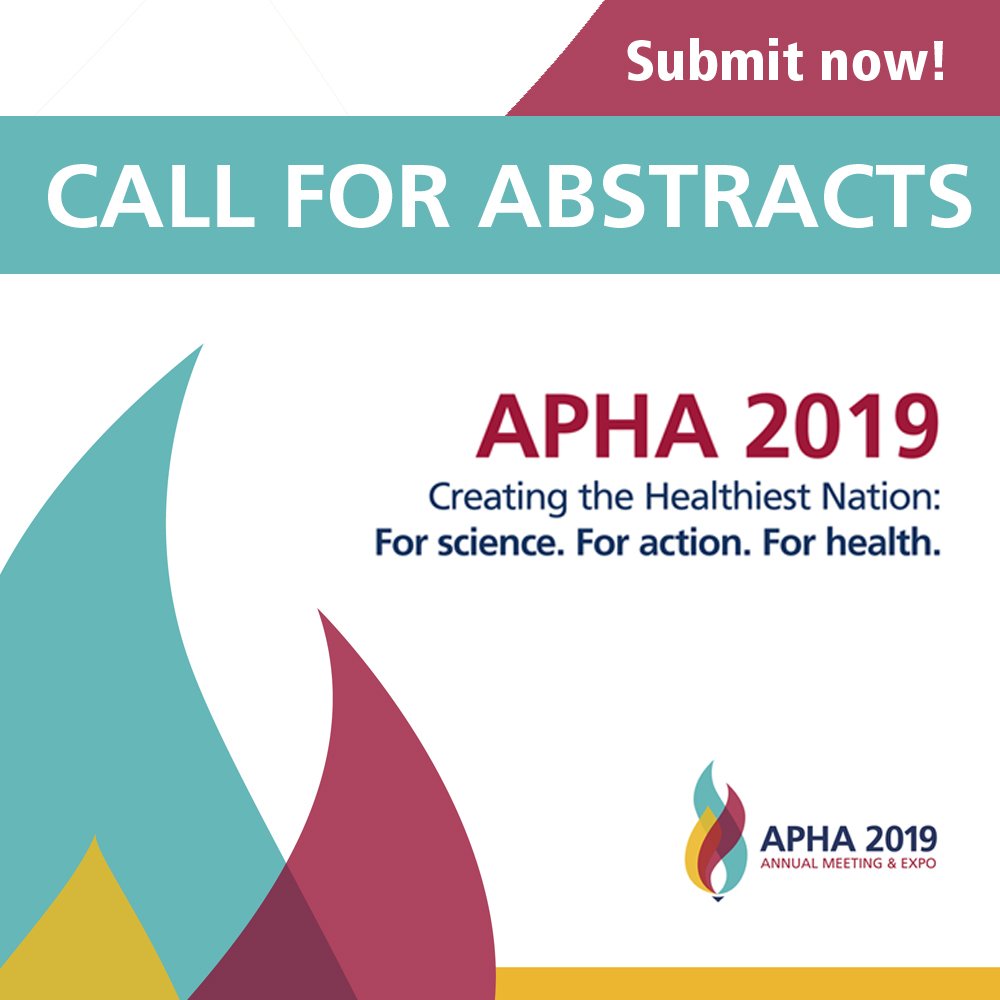 APHA on Twitter "The call for abstracts for APHA2019 is now open