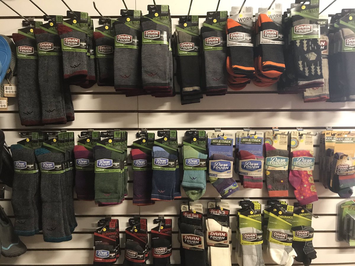 Just in time for Christmas, we just received another load of DarnTough socks. Give the gift of warm feet this Christmas season. Open Mon to Fri 10-5 Sat 9-3 and Christmas Eve 10-3.