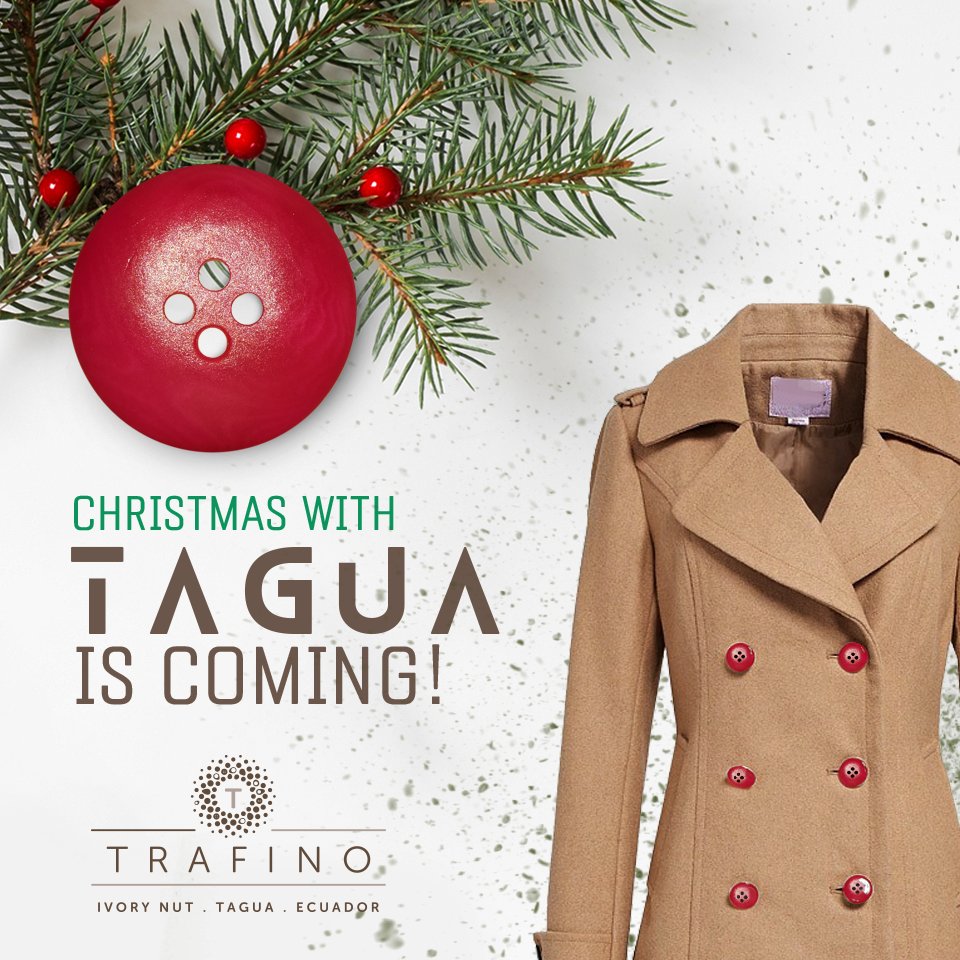 TrafinoOfficial's tweet photo. Tag a friend who loves Christmas and Tagua!!! #UseTaguaButtons
#Xmas #winter #fashion #style 
.
.
.
@_sarahwilson_ @liviafirth @StellaMcCartney @ConsciousNChic @sustainablychc @EmmaWatson @giseleofficial https://t.co/RTrfvpl5Dy