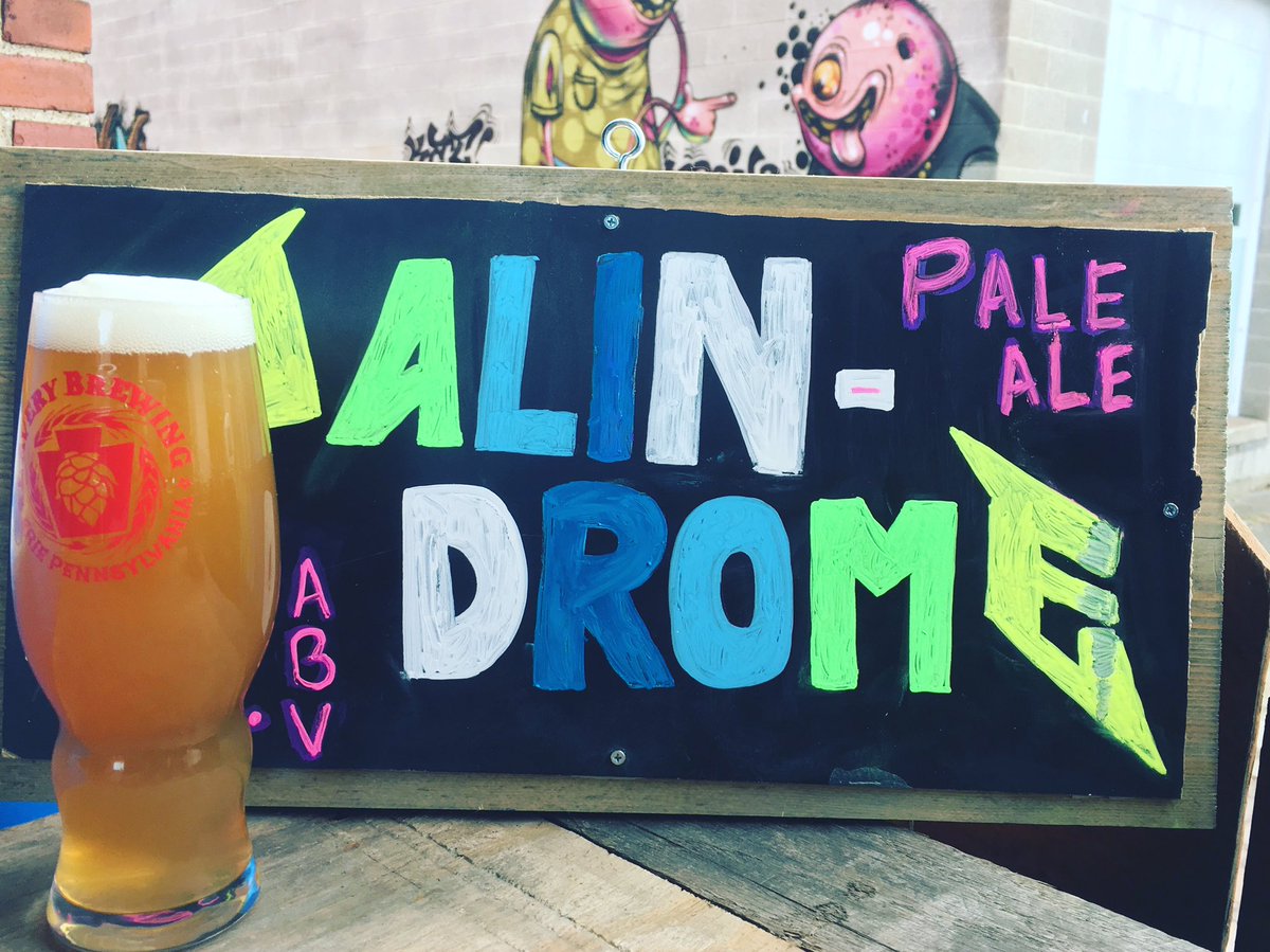 New on tap - A special version of our Palindrome Pale Ale with Veterans Blend 2018 hops- giving this beer a beautiful mix of tropical, citrus, and herbal aromas.