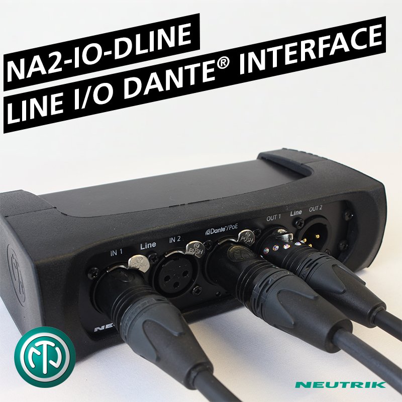 Connect your legacy audio gear to the Dante® world...

Visit neutrik.com/en/product/na2… for more details

#settingstandards #stayconnected #neutrikconnectors