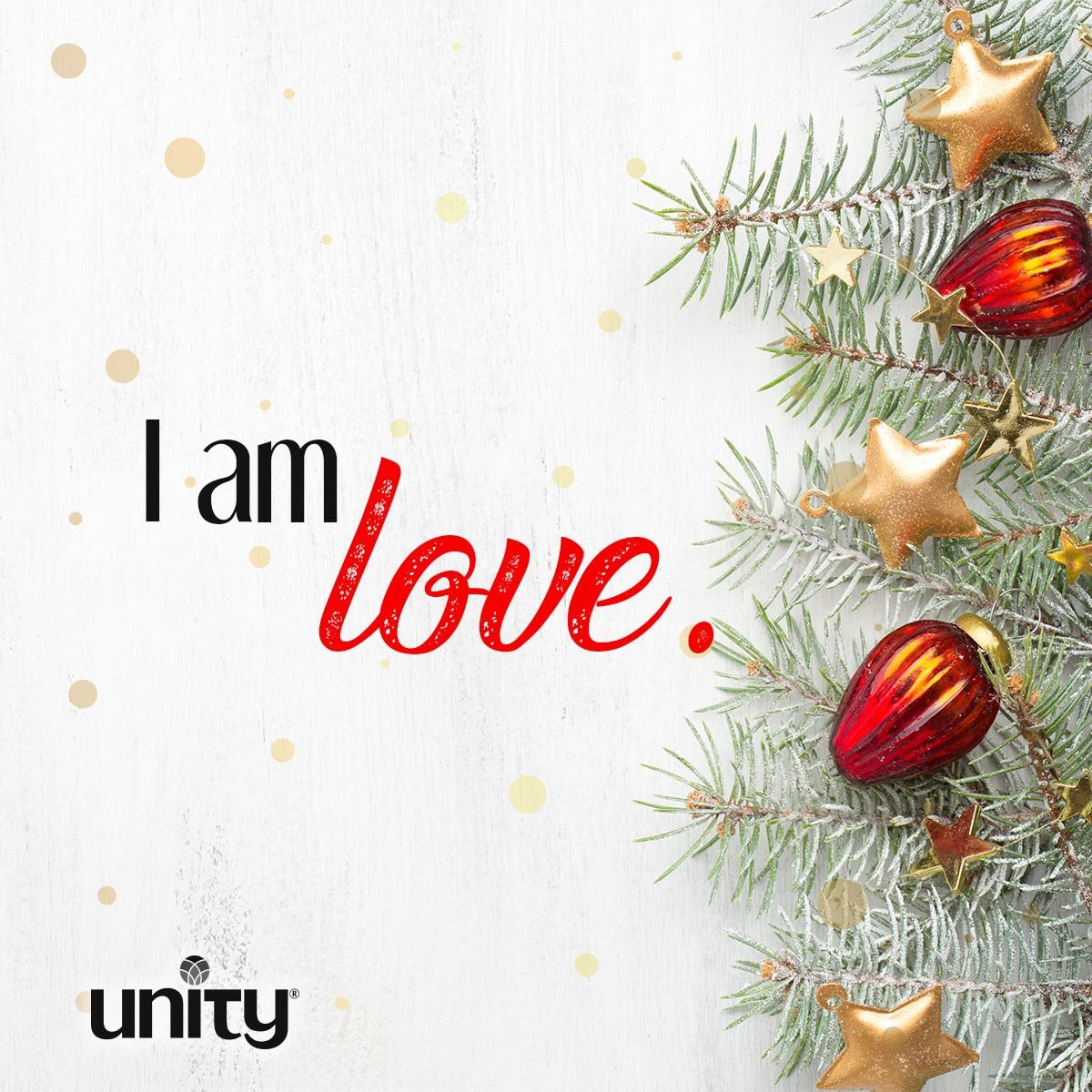 IamJimBlake's tweet image. Unity is honoring the Advent season by sharing an affirmation each day from our Advent booklet--and I&apos;ll be posting them here as well. Today&apos;s affirmation for the sixteenth day of Advent is about love. I hope you enjoy!

#Advent #Advent2018