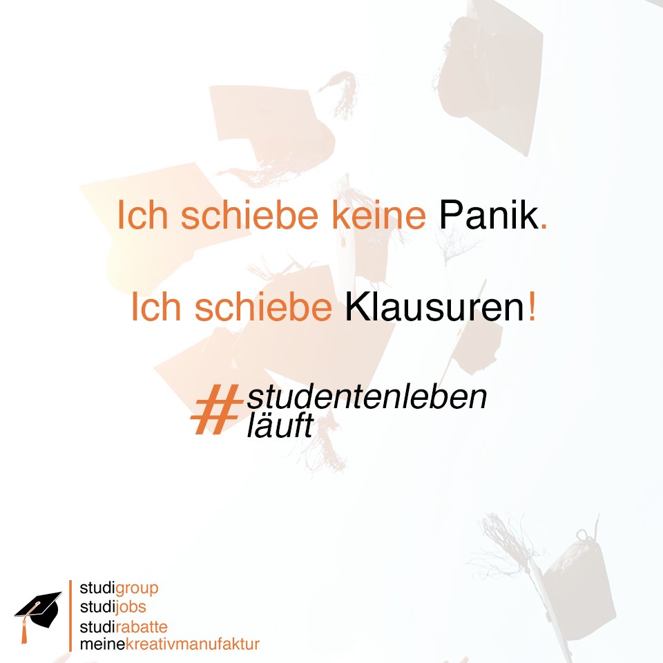 studijobs_eu's tweet photo. 😀 Stressfreie Klausurenphase? Ganz einfach! 👇

Ich schiebe keine Panik. Ich schiebe Klausuren!

#studentenlebenläuft #student #studi #laughalitte #welove https://t.co/ppbuAGzH0j