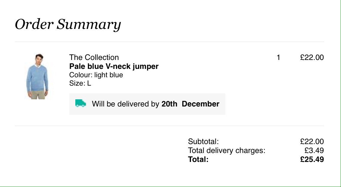 DebbieWillis_'s tweet photo. I can't fault @Debenhams on their speedy delivery but I'm not sure it was worth paying £6 above the tagged price... https://t.co/HsFoS5nTye