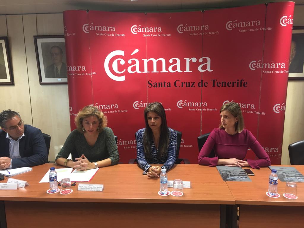 AccionExterior's tweet photo. 📌🔝 La consejera de #AcciónExterior del @CabildoTenerife , @deliaherrera_, presentó, junto a la directora general de la @camaratenerife , Lola Pérez, la jornada Inteligencia de Mercados en Licitaciones Internacionales 🔝 con información precisa sobre #internacionalización.⬇️🔛 https://t.co/RLqNZpB9mg