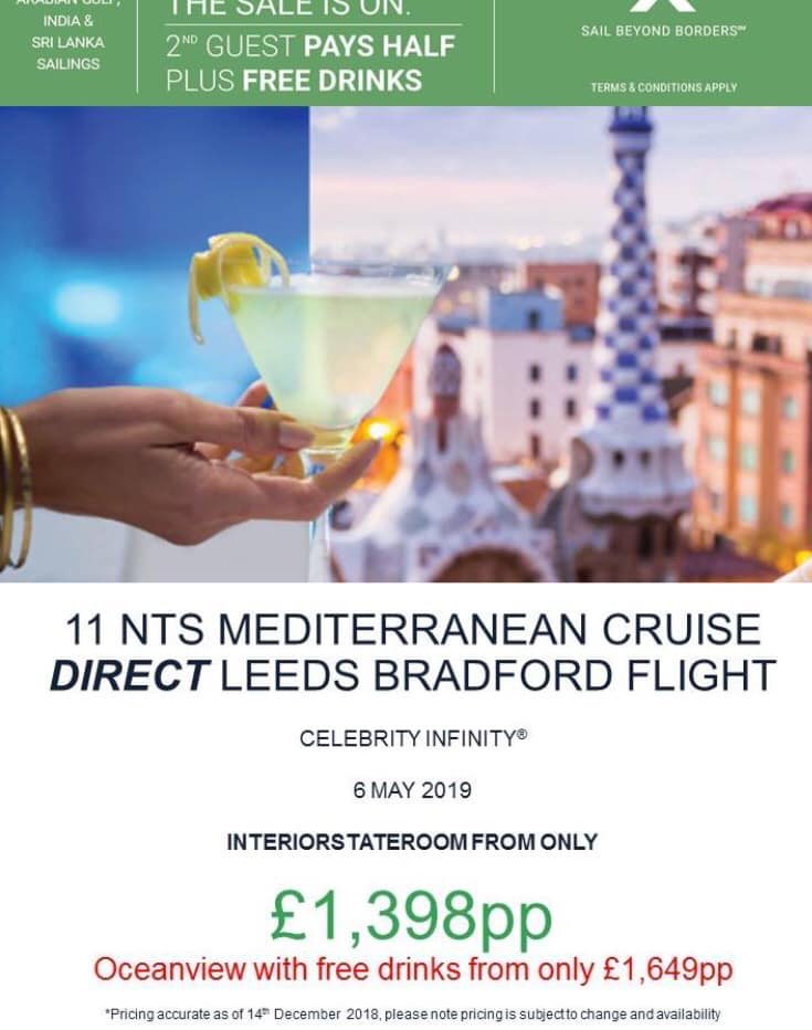 FarsleyTravel's tweet photo. 🛳Cruise Offers 🛳
✈️ Flying from your local airport Leeds/Bradford ✈️
☎️ Call to book on 01134 677178
💻 Email enquiries to farsleytravel@vsmail.co.uk
#cruise #Mediterranean #fjords https://t.co/eQ4m1lU0xR