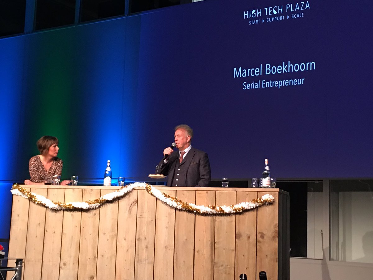 Taking the stage is Marcel Boekhoorn, serial #entrepreneur and #investor in <a href="/hightechcampus/">High Tech Campus</a>. Marcel takes a rare moment to do an interview with our own <a href="/AEASoetermeer/">Anique Soetermeer</a> for the grand opening of <a href="/HighTech__Plaza/">High Tech Plaza</a>. #topdown