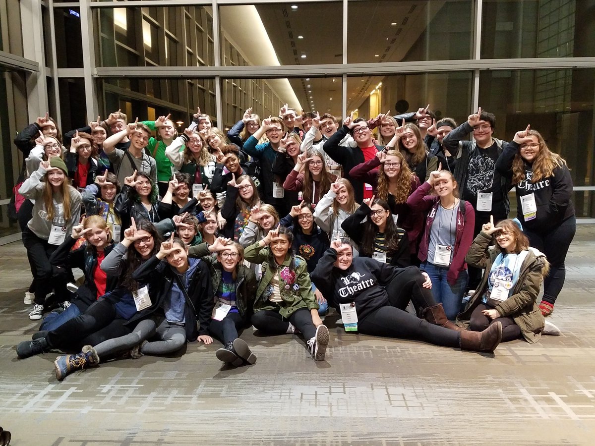 LkOrionHS's tweet photo. Congrats to all the members of @LOThespians, who had a successful weekend at #ThesFest in Grand Rapids.  Special congrats to Ginger Johnson, earning a Thespian Scholarship, which is given to the Top 10 theater students in Michigan. https://t.co/S9lvBHG6GS