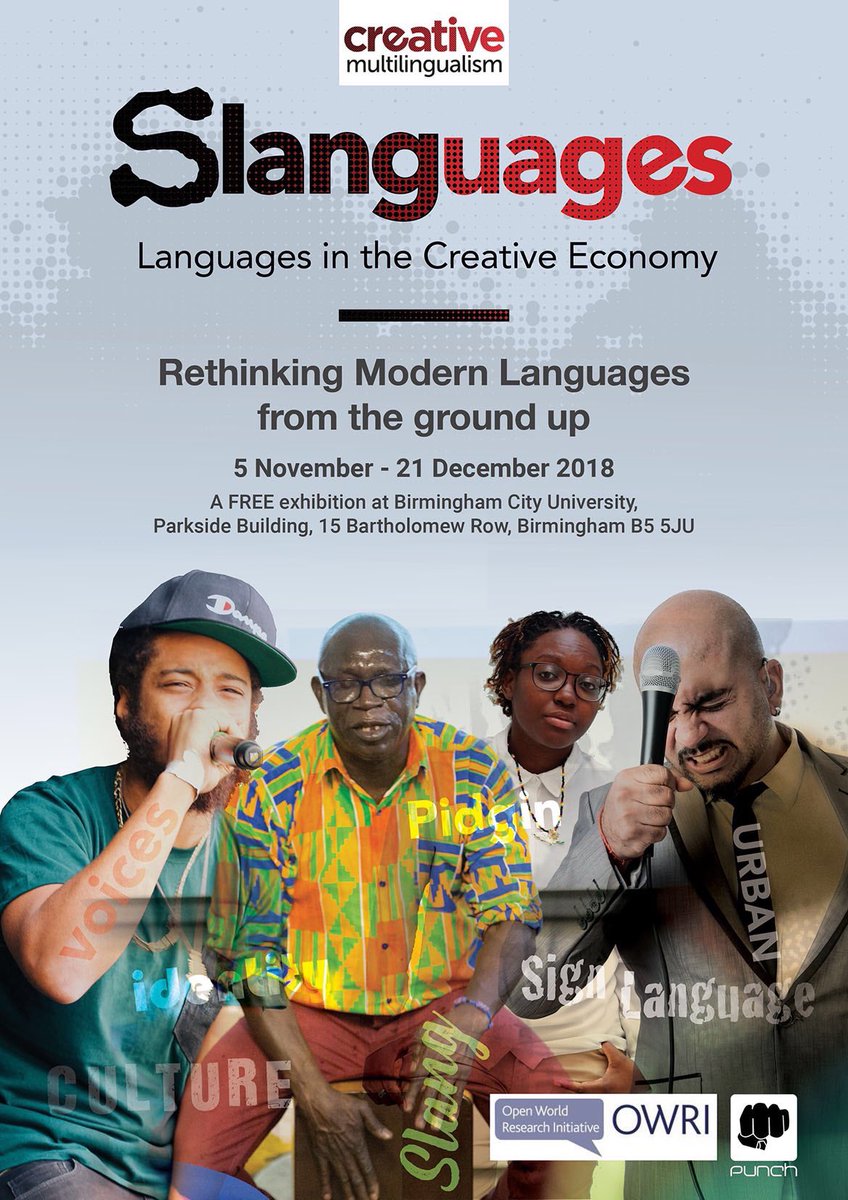 punchrecords's tweet photo. #21DaysOfReflection
This year we’ve worked with @TannyTizzle @rtkal @RinkooBarpaga and @LekanBabalola on #Slanguages which is currently on exhibition over at BCU Parkside building until December 21st https://t.co/SSAFQuoJrz