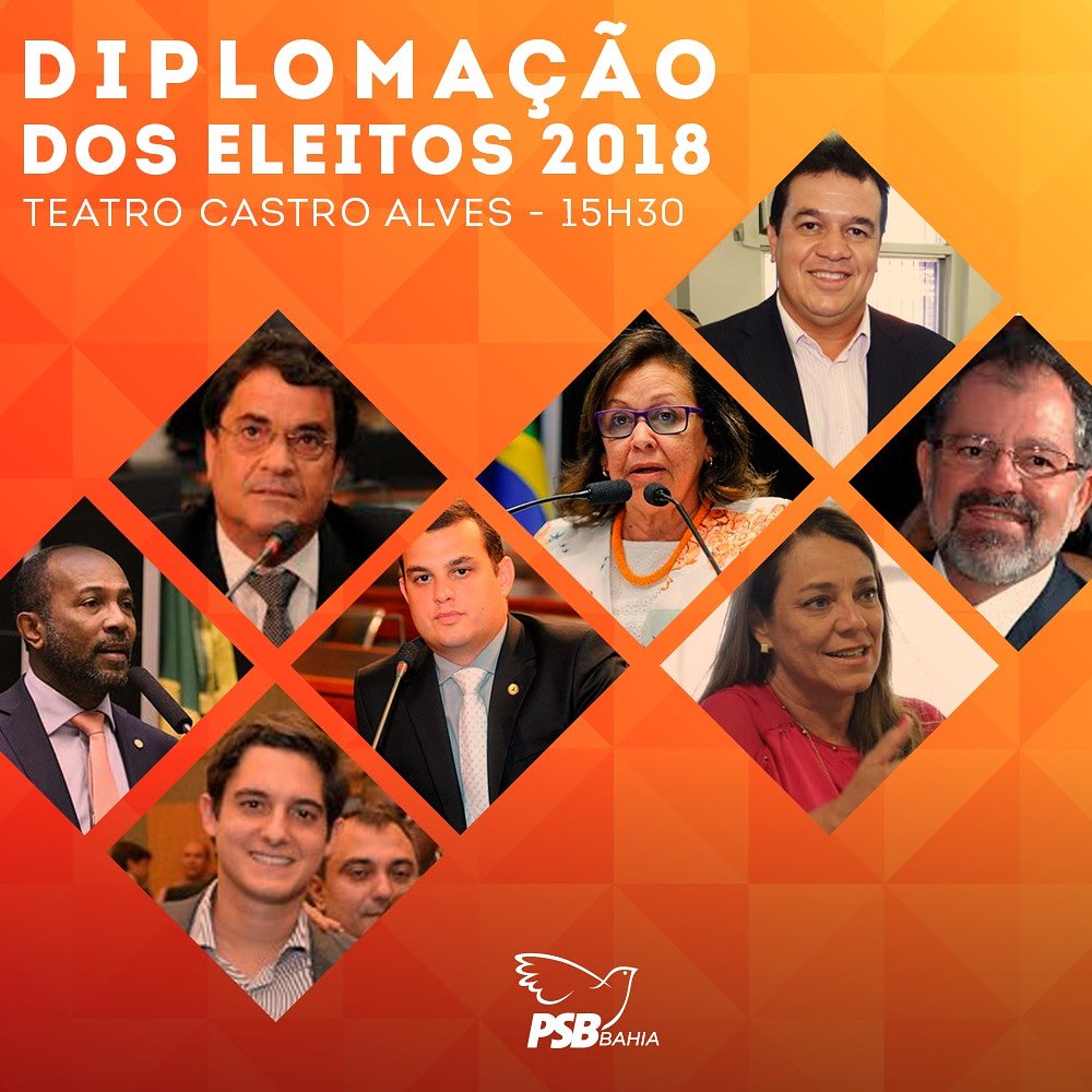 PSBBA's tweet photo. É hoje!!! O PSB Bahia convida a todos para o último ato do processo eleitoral, que acontece daqui a pouco no Teatro Castro Alves. https://t.co/r5LVNCwUWE