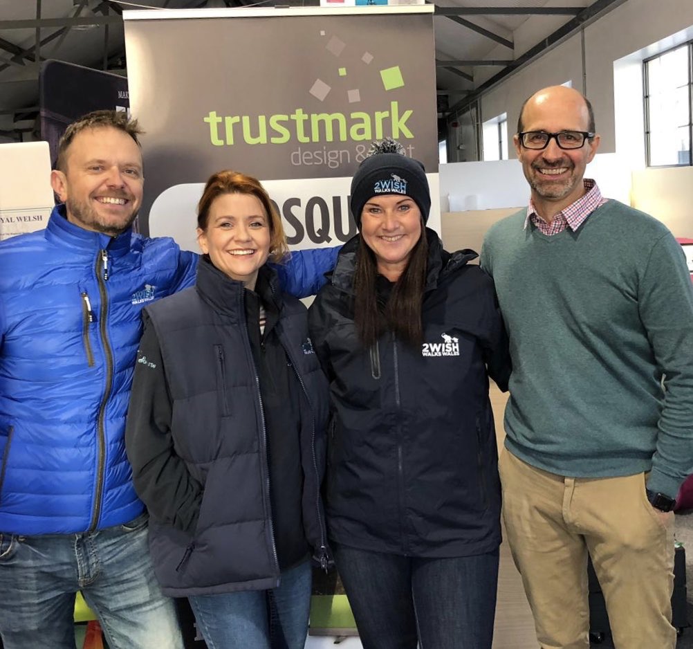 <a href="/Haydnpryor/">Haydn Pryor</a> <a href="/TrustmarkPrint/">TMDP</a> @2wishupon All set for our 2 Wish Walks Wales 2019 challenge! What an incredibly generous donation in support of our event. Thank you Haydn and Trustmark. Xx