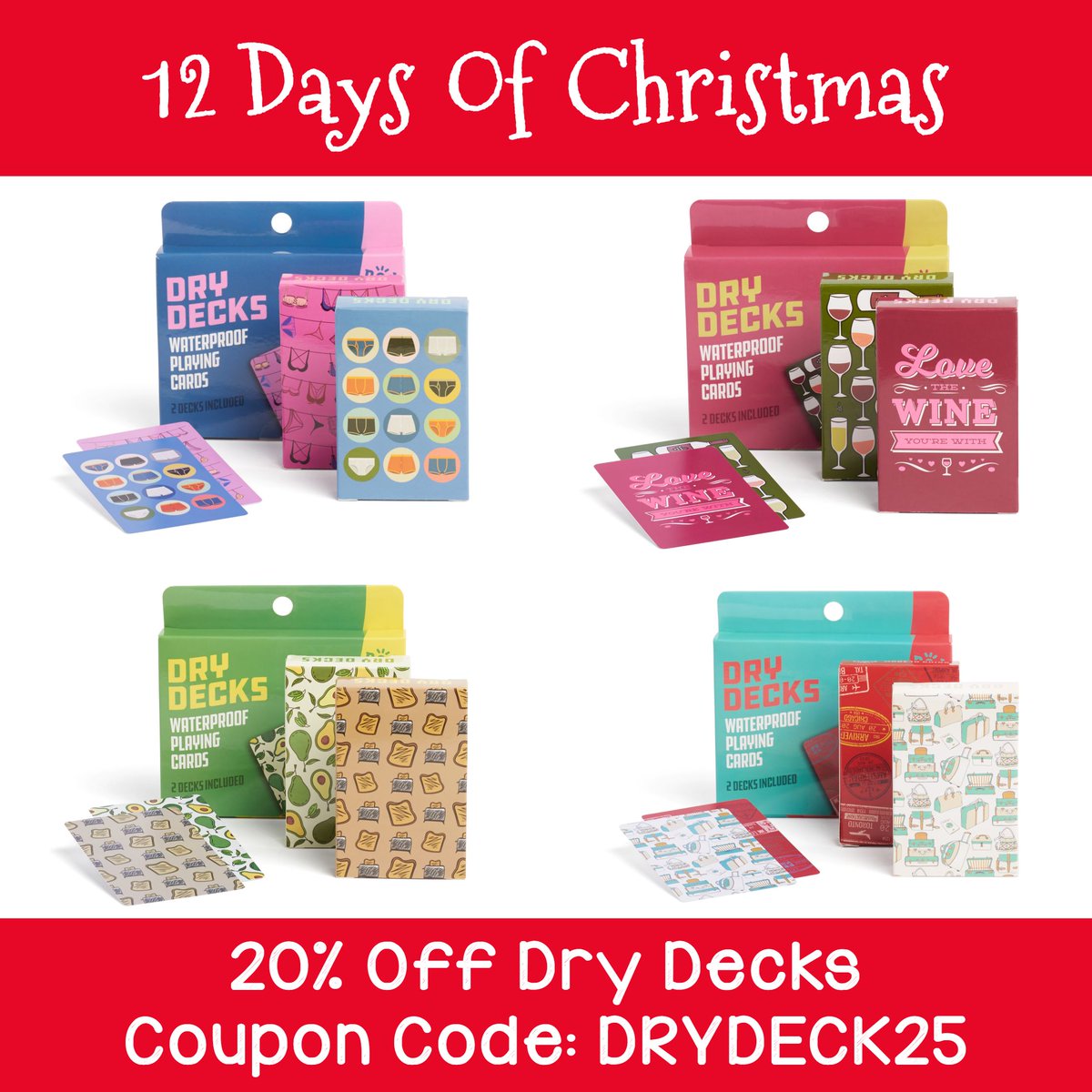 NodProducts's tweet photo. Day 11: Get 20% Off Dry Decks
Coupon Code: DRYDECK25
Shop Now: https://t.co/vOsCR45AMs

Coupons valid for one day only!

#nodproducts #12daysofgiveaways #12daysofchristmas #gift #gifts #giftshop #smallbiz #womanowned #instadaily #life #inovation #giftideas #giftsforher https://t.co/Ws2FDqaTpZ