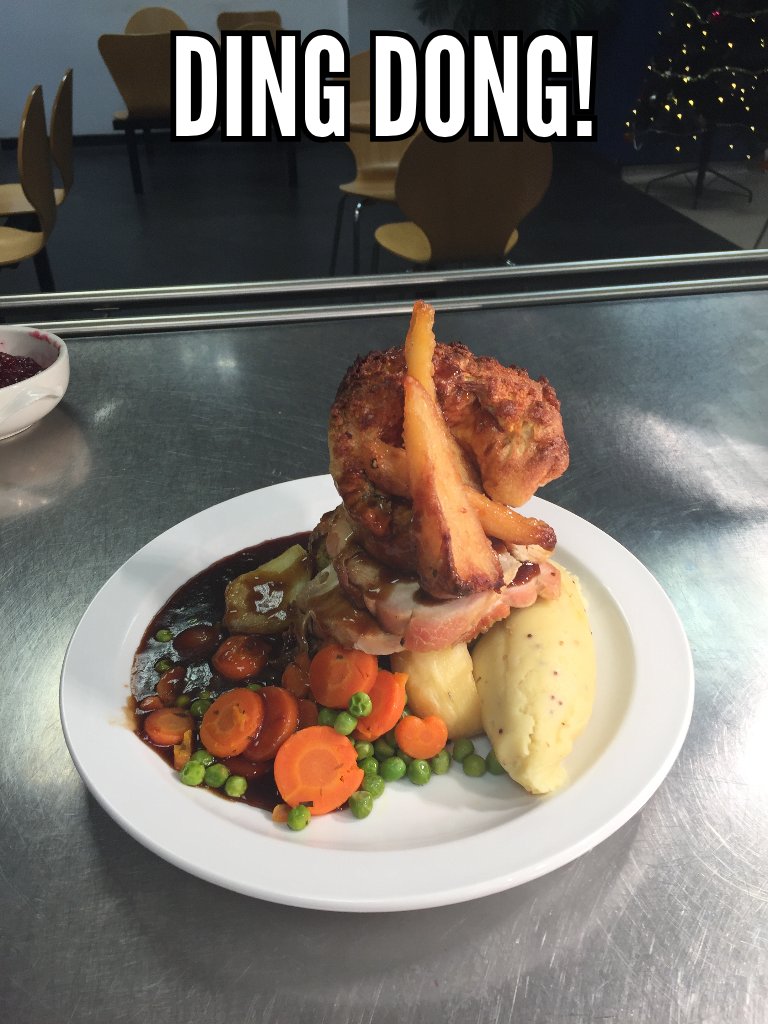 Here's the Christmas Fayre option plated up today, absolutely lovely! Drivers enjoying this today