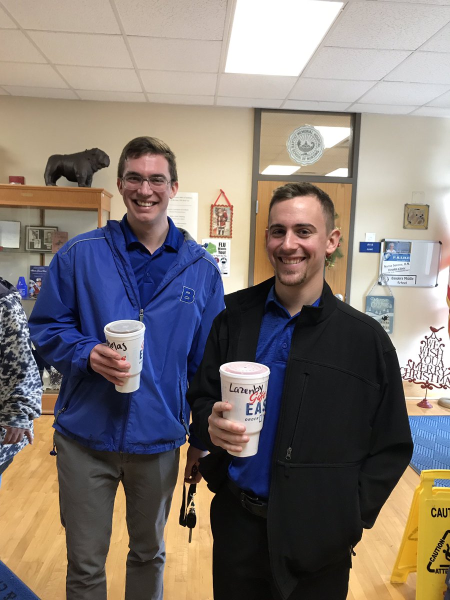 SizemoreBMS's tweet photo. On the 4th day of Christmas my admin gave to me sonic drinks for sipping. https://t.co/fH8mgjXew5