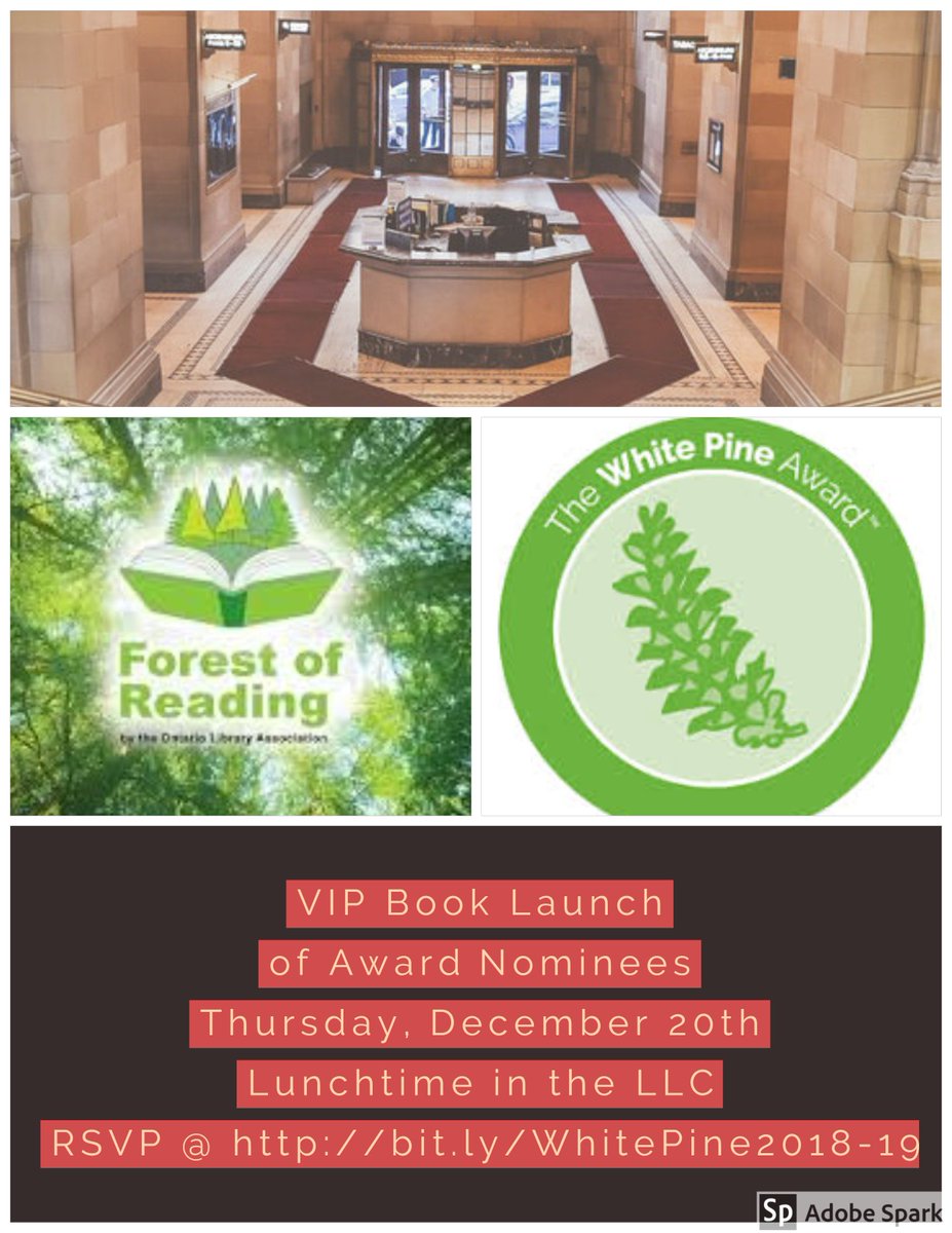 HLSS_Library's tweet image. Heart Lake&apos;s LLC is launching the White Pine Book Club this Thursday at Lunchtime.  

RSVP at bit.ly/WhitePine2018-… to ensure a VIP spot and take out NEW books for the holiday break.  

Join the Book Club&apos;s Google Classroom with this code: vjvxpe.