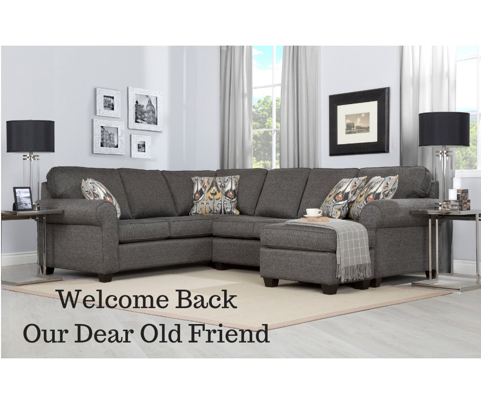 #decorrest #canadianmade #sectionals 
Welcome back, we missed you. This sectional is available in hundreds of fabrics and many configurations. The perfect transitional frame for you and your family.
Special Holiday pricing on now!