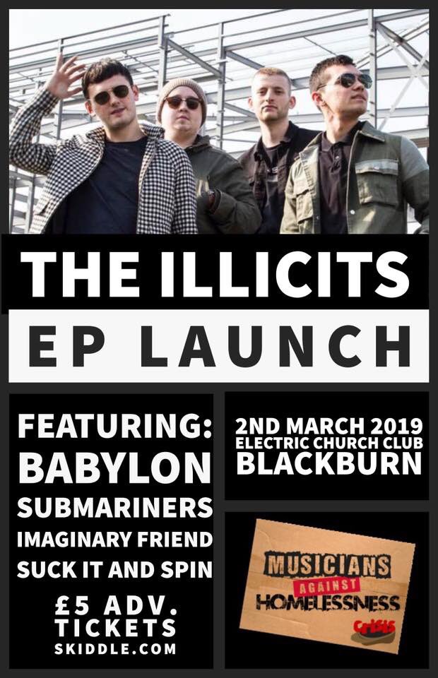 As many of you know we’ll be opening for @theillicitss at <a href="/ECClubBlackburn/">ElectricChurchClub</a> next year, get involved!