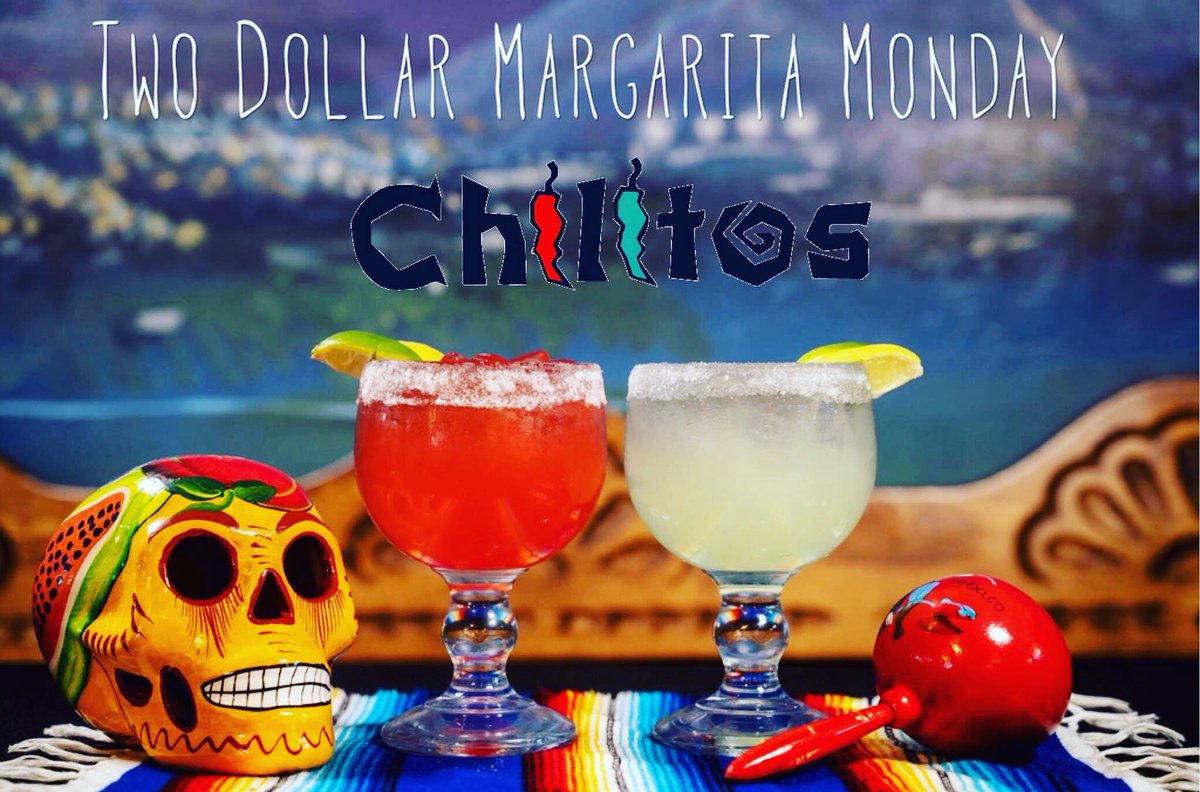 ChilitosR's tweet photo. Two Dollar Margarita Monday @ChilitosR #Livingitupsince97 https://t.co/zssrvCD6cS